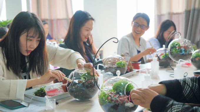 捧在手心的小森林，看得见的向往 ——云南经济管理学院教职工苔藓微景观DIY活动 第 5 张