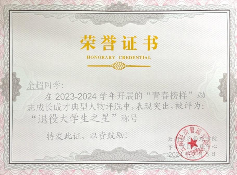 【榜样的力量】云南经济管理学院2024年度国家奖学金获得者个人事迹分享（第十期） 第 4 张